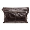 Image 1 : Balenciaga Brown Ageneau Leather Classic Clip L Clutch
