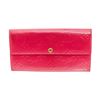 Image 1 : Louis Vuitton Pink Patent Leather 6 Card Sarah Wallet