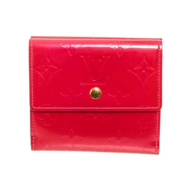 Louis Vuitton Red Elise Wallet