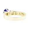 Image 3 : 1.34 ctw Sapphire and Diamond Ring - 14KT Yellow Gold