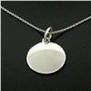 Image 4 : 14K White Gold 0.18 ctw Diamond Hand of Fatima Hamsa Hand Disk Pendant w/16" Cha