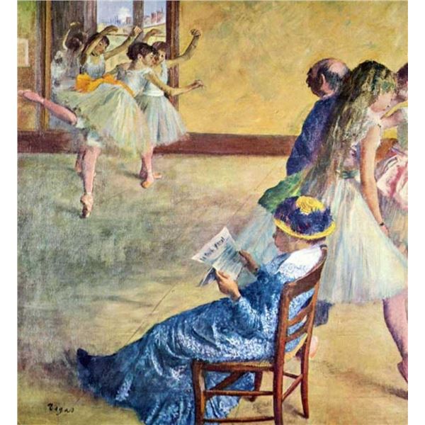 Edgar Degas - During The Dance Lessons  Madame Cardinal