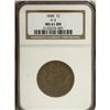 Image 1 : 1848 1C Brown MS61 NGC