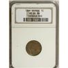 Image 1 : 1864 1C Bronze No L Brown MS64 NGC