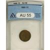Image 1 : 1869 1C AU55 ANACS