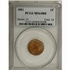 Image 1 : 1881 1C Red MS64 PCGS