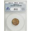 Image 1 : 1909-S 1C Brown MS60 ANACS