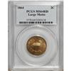 Image 3 : 1864 2C Large Motto Red MS64 PCGS
