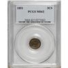Image 3 : 1851 3CS MS62 PCGS