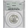 Image 1 : 1917 25C Type One MS64 PCGS