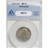 Image 1 : 1918-S 25C MS61 ANACS