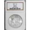 Image 1 : 1881 $1 MS64 NGC