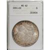 Image 1 : 1891-CC $1 MS62 ANACS