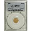 Image 1 : 1849 G$1 Open Wreath AU55 PCGS