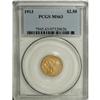 Image 1 : 1913 $2 1/2 MS63 PCGS