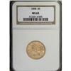 Image 1 : 1898 $5 MS62 NGC