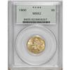Image 1 : 1900 $5 MS62 PCGS