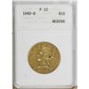 Image 1 : 1842-O $10 F12 ANACS