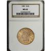 Image 1 : 1901 $10 MS62 NGC