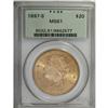 Image 1 : 1897-S $20 MS61 PCGS
