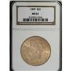 Image 1 : 1899 $20 MS61 NGC