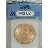 Image 1 : 1908 $20 No Motto MS62 ANACS