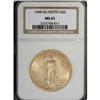 Image 1 : 1908 $20 No Motto MS63 NGC