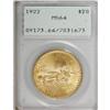 Image 1 : 1922 $20 MS64 PCGS