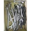 Image 2 : BOX OF MISC. WRENCHES, METRIC & STANDARD