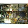 Image 1 : 3 SHELVES OF ASST. GLASSES, SHOTGLASSES, ETC.