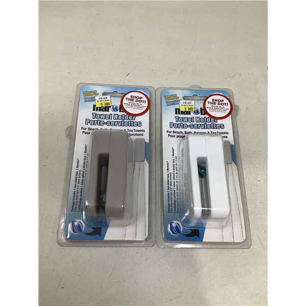 Marble Towel Holder Lot Of 2