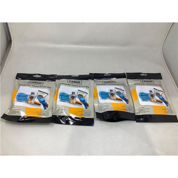 Cargo Wellness Kit (Hand Sanitizer, 3-Ply Facemask, 1 Pair Disposable Gloves, 5 Sanitizing Wipes) Lo