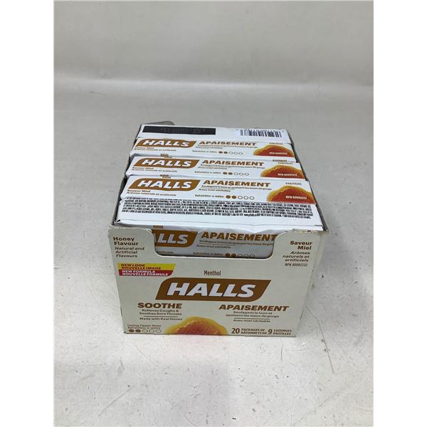 Halls Soothe Honey Relieves Cough & Soothes Sore Throat (20 X 9)