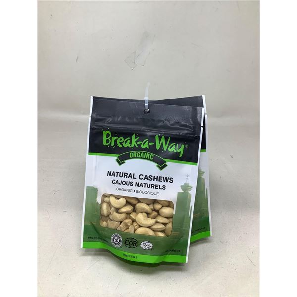 Break A way Natural Cashews (6 X 90G)