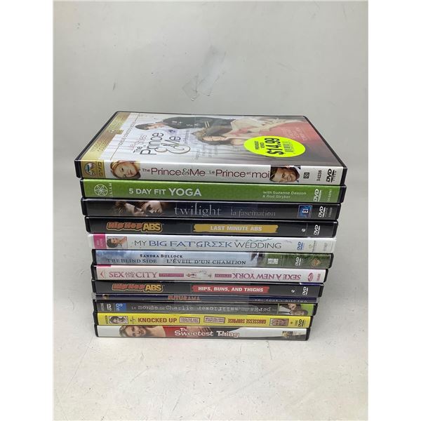 Lot Of 12 Assorted DVD's