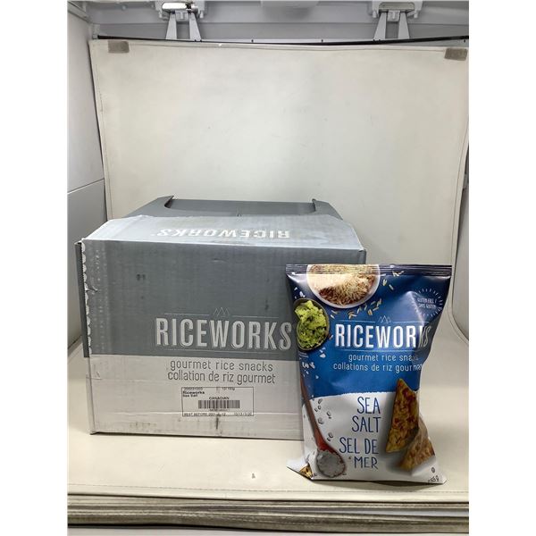 Riceworks Gourmet Rice Snacks Sea Salt (12 X 153G)