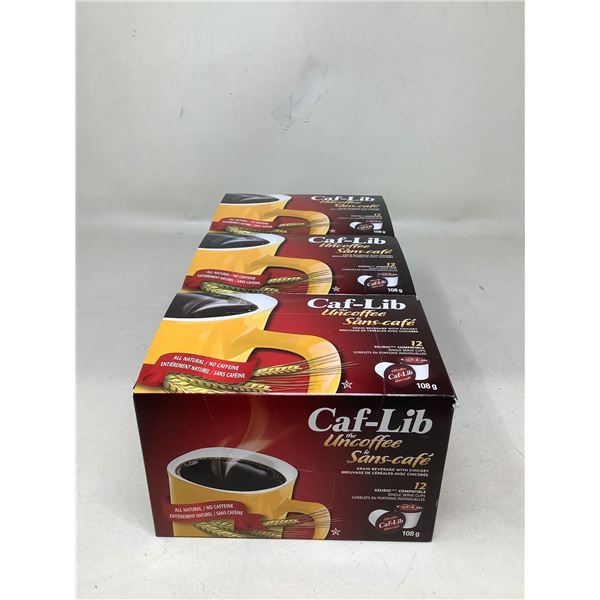 Caf-Lib The Uncoffee Grain Beverage With Chicory (3 X 108G)