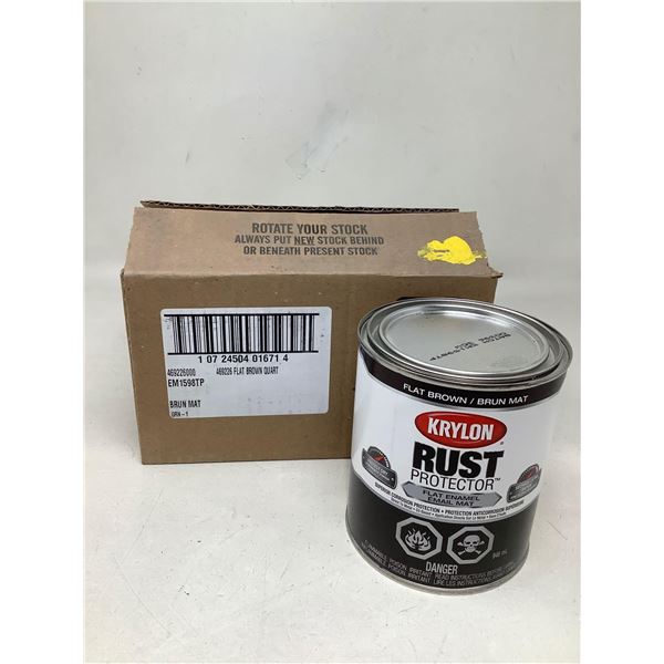 Krylon Rust Protector Flat Brown (2 X 946ML)