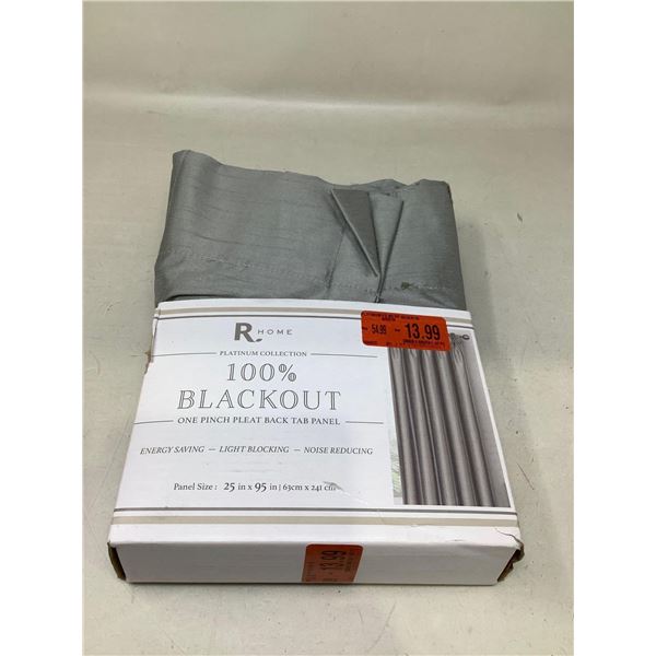 100% Blackout One Pinch Pleat Back Tab Panel