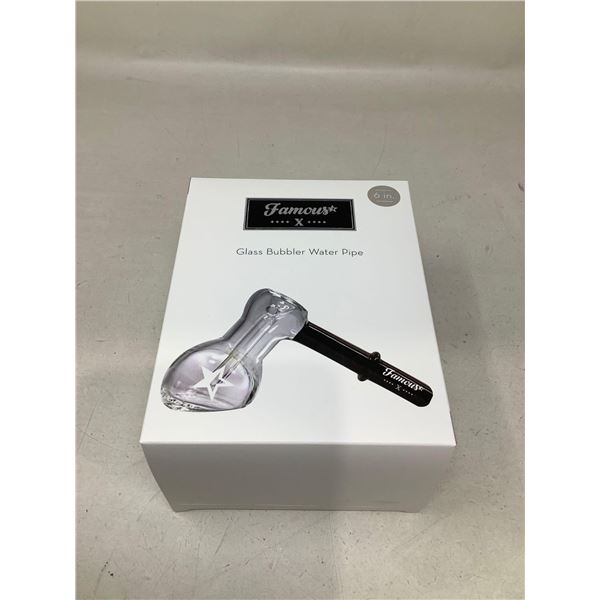 Famous X Glass Bubbler Water Pipe
