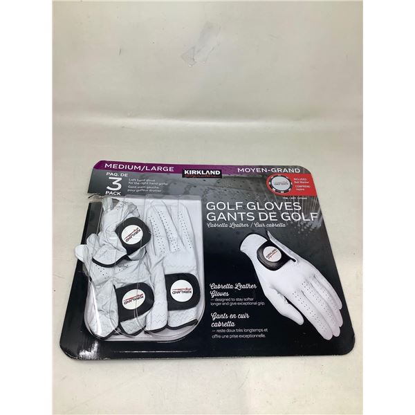 Kirkland Golf Gloves For Left Handed Golfers Size M