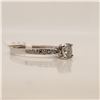 Image 2 : 14K White Gold Diamond(0.57Ct,Si2,G) Diamond(0.1ct) Ring (~Size 6.25) (~weight 1.69g), Made in Canad
