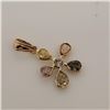 Image 2 : 14K Yellow Gold Fancy Color Diamond(1.05Ct,I1-I3) Diamond(0.05ct) Pendant (~weight 0.67g), Made in C