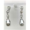Image 1 : Pear Cut 1.0 Carat Solitaire Earrings ladies NEW in gift box