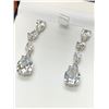 Image 2 : Pear Cut 1.0 Carat Solitaire Earrings ladies NEW in gift box