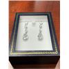 Image 4 : Pear Cut 1.0 Carat Solitaire Earrings ladies NEW in gift box
