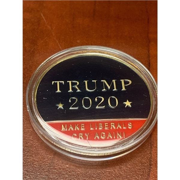 TRUMP 2020 Make liberals cry again commemorative presidential medallion
