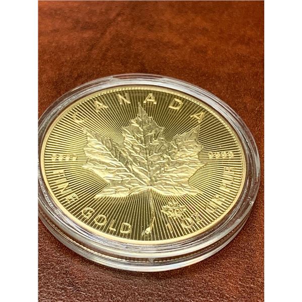 Canada fine gold 1 oz .9999 NEW 2015 $50.00 cased collector Medallion - COPY