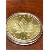 Image 1 : Canada fine gold 1 oz .9999 NEW 2015 $50.00 cased collector Medallion - COPY
