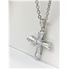 Image 3 : Swarovski Style Crucifix Gemstone Pendant and Chain Set NEW in gift box